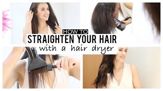 How to straighten your hair with hair dryer [upl. by Eiznikcm]