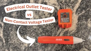 GFCI Electrical Outlet Tester vs NonContact Voltage Tester  Difference In Electrical Testers [upl. by Narol]