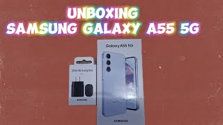 UNBOXING SAMSUNG GALAXY A55 5G [upl. by Mungovan]