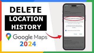 How to Delete Location History in Google Maps 2024  Delete Google Maps Timeline [upl. by Anassor]