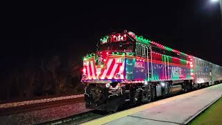 Metra 134 in Holiday Lights at Elburn [upl. by Pendleton]