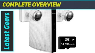 reviewLorex IndoorOutdoor Wireless Security Camera System 1080p HD Wire Free Cameras with Motion [upl. by Merci]