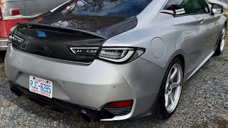 Q60 Red Sport clear taillights [upl. by Irotal529]