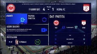 FIFA 22 Modalità Carriera 5 giornata della Uefa ChampionsLeague Entraicht Francoforte Roma [upl. by Isidro]