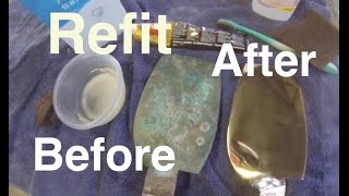 ★★ How to refitpolishing a Volvo Penta Folding propeller ★★ [upl. by Elwood]