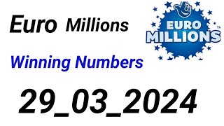 Euro Millions Prediction 29032024 [upl. by Assiroc]