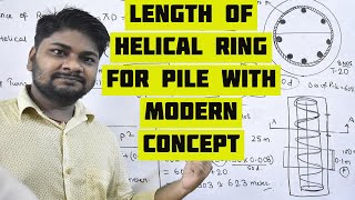 How to Calculate Length of Helical Ring for Pile at Construction Site for Billing Purpose [upl. by Marentic838]