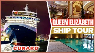 Cunards Queen Elizabeth FULL Ship Tour [upl. by Tik]