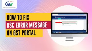 Facing Errors while filing with Digital Signature Certificate DSC Watch video to resolve [upl. by Piscatelli893]