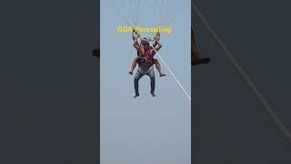 Parasailing at Goa trendingshorts youtubeshorts viral viralvideo viralshorts ytshorts shorts [upl. by Sivet]