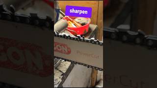 Sharpening Chainsaw so it cuts FASTER chainsawstihl chainsaw stihltimbersports [upl. by Roban]