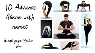 Top 10 advanced asana with names practice at home [upl. by Esaj166]