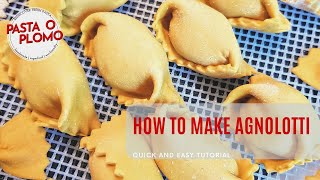 How To Make Italian Agnolotti [upl. by Annovahs]