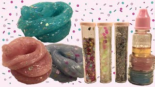 DIY Slime Glam Goo versier je eigen slijm doorzichtig slijm [upl. by Llesirg363]