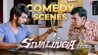 Shivalinga Comedy Scenes  The comedic mayhem of Vadivelu as Pattukunjam  Raghava Lawrence [upl. by Doralia]