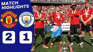 Man United vs Man City HIGHLIGHTS 21 Garnacho Kobbie Mainoo GOAL vs Man City  FA Cup Final [upl. by Sachi938]