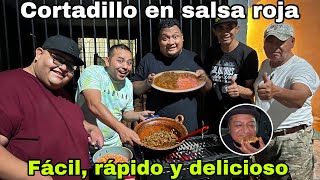 Preparamos CORTADILLO en SALSA ROJA Un clásico MEXICANO hecho en el asador [upl. by Laurent]