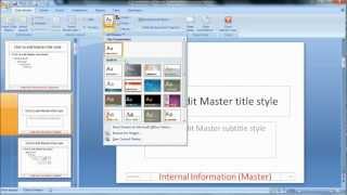 How to add a footer in PowerPoint 2007 [upl. by Symons]