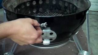 Stoker by Rocks Barbque WSM Adapter Installation [upl. by Nnaj]