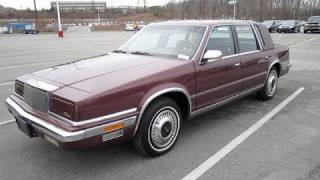 1990 Chrysler New Yorker Fifth Avenue Start Up Engine and In Depth Tour [upl. by Damick]