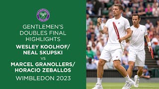 KoolhofSkupski vs GranollersZeballos Final Highlights  Wimbledon 2023 [upl. by Faletti]