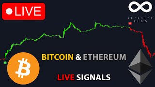 🔴 Live Bitcoin amp Ethereum Signals  Free 5m Chart BTC ETH Crypto Trading Analysis amp Prediction [upl. by Nidroj828]