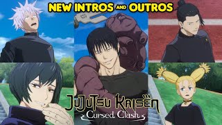 All Intros amp OutrosJujutsu Kaisen Cursed Clash New DLC JPN DUB [upl. by Garry]