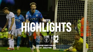 Stockport County Vs MK Dons  Match Highlights  230324 [upl. by Atiek]