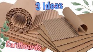 ♻ look what I did with these 3 simple cardboards diy projects [upl. by Paulita743]