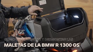 Aprende a montar y desmontar las maletas de la BMW R 1300 GS [upl. by Nairot415]