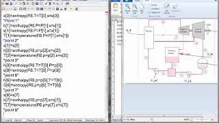 Exergy analysis of a combined power plant cycle Case 3 part 1 [upl. by Sitrik]