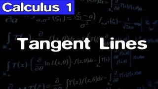 Calculus Tangent Lines [upl. by Adikram969]