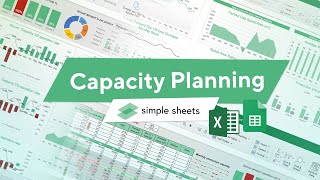 Capacity Planning Excel Template StepbyStep Video Tutorial by Simple Sheets [upl. by Zantos]