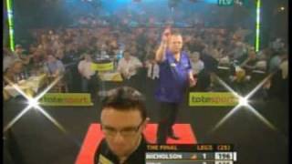 Paul Nicholson vs Mervyn King  2010 Players Championship Finals  Part 2avi [upl. by Ojillib]