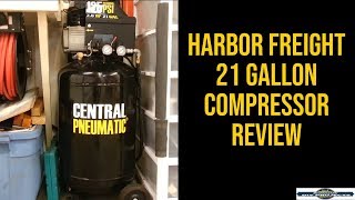 Harbor Freight 21 Gallon Air Compressor Review and Set up  Long Term Review [upl. by Barret514]