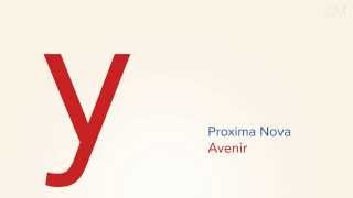 Proxima Nova vs Avenir [upl. by Routh]