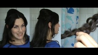 HOTD  16 Bardot inspired hair tutorial 60s inspired bouffant howto  Vintagious [upl. by Kcirttap233]