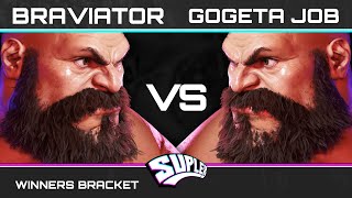 Suplex 62  Winners Bracket  Braviator Zangief VS Gogeta Job Zangief  SF6 [upl. by Annehs122]