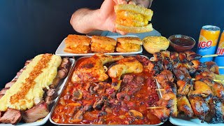 ASMR EATING Coq Au Vin Fried Chicken BBQ Chicken Beef Cutlet [upl. by Odicalp]