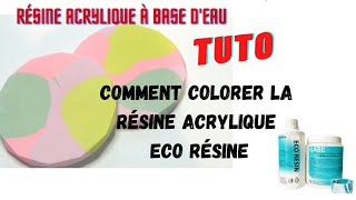 ECO Resin dessous de verre colorés comment colorer la résine acrylique [upl. by Anoif809]