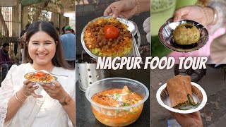 Best NAGPUR Food Tour Part 1  Tarri Poha Saoji Chicken Chole Bhature Patodi amp More [upl. by Sinne96]