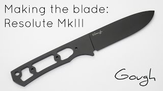 Making a knife blade with CNC  Resolute MkIII [upl. by Deadman]