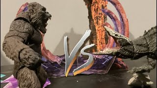 Kong vs skull crawler Stop motion [upl. by Ollehcram]