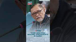 Rep Abante Yari ako pag naging presidente si Sara Duterte [upl. by Macomber677]