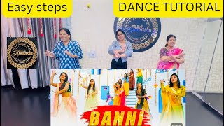 LEARN DANCE  EASY STEPS abhilashadancestudio learndance dancetutorial BANNI SONG [upl. by Sevy]