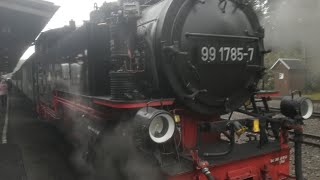 FICHTELBERGBAHN in Oberwiesenthal  Schmalspurbahn  Dampflok [upl. by Domonic347]