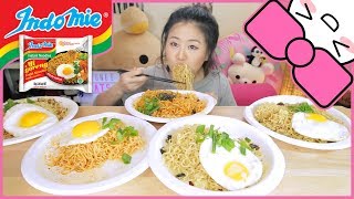 INDOMIE MI GORENG TASTE TEST  MUKBANG [upl. by Bithia]