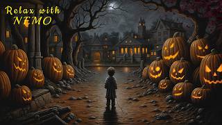 Trick or Treat in a Haunted Village 🎃 Halloween Ambience  Spooky amp Relaxing Nature Sounds for Sleep [upl. by Aerbas]