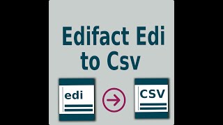 Edifact Edi To Csv Converter [upl. by Malony]