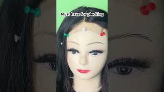 Must haves for plucking closure or frontal wigs plucking closurewig [upl. by Azeel]